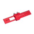 thumbnail image 3 of Aluminum Pocket Ruler Scribing Ruler Hole Punching Ruler Sliding Stop Durable Accurate Scale CNC Processes Ruler 16cm, 3 of 10