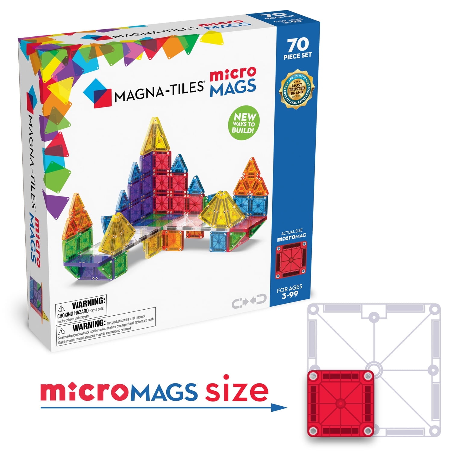 MAGNA-TILES microMAGS - 70pc. - Walmart.ca