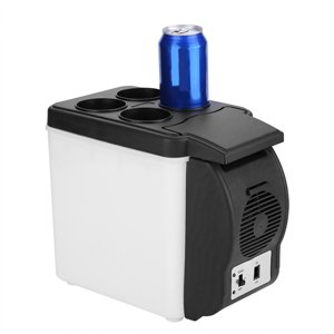 Réfrigérateur de bureau 12V Réfrigérateur de voiture, pour les boissons alimentaires Voyage Camping Bureau Maison