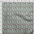 thumbnail image 4 of oneOone Tissu Viscose Georgette Triangle Géométrique Décor Tissu Imprimé BTY 42 Pouces de Large, 4 of 5