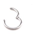 thumbnail image 1 of CNKOO 1 Pc 16G 14G Hinged Segment Hoop Ring Stainless Steel Lip Nose Septum Piercing, 1 of 8