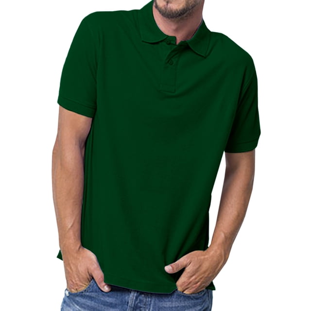 Basico Polos à Col (Vert) pour Femmes 100 % Coton à Manches Courtes Polos de Golf pour Femmes et Adolescentes