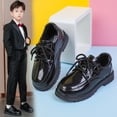 thumbnail image 2 of REDARER Chaussures Habillées pour Garçons - Richelieus Classiques à Lacets Style Richelieu pour Enfants, Chaussures Formelles Confortables pour l'École, les Mariages et les Occasions, Couleur : BK1, Taille : 11-11,5 Ans, 2 of 8