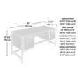 thumbnail image 3 of Sauder Briarbrook® Computer Desk, Barrel Oak, 430072, 3 of 9