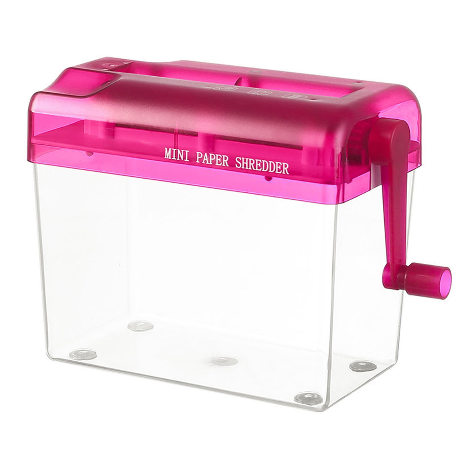 Nomeni Paper Shredder Clearance, Desktop Hand Operated Office Home A6 Mini Manual Shredder Office Supplies Red