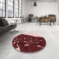 thumbnail image 4 of Ahgly Tapis d'Intérieur Lavable en Machine Carré Transitionnel Rose Corail Clair, 3 Pieds Carré, 4 of 7