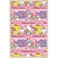 thumbnail image 1 of Hello Kitty and Friends: 25 Snack Time - Collage Wall Poster, 14.725" x 22.375" Framed, 1 of 4