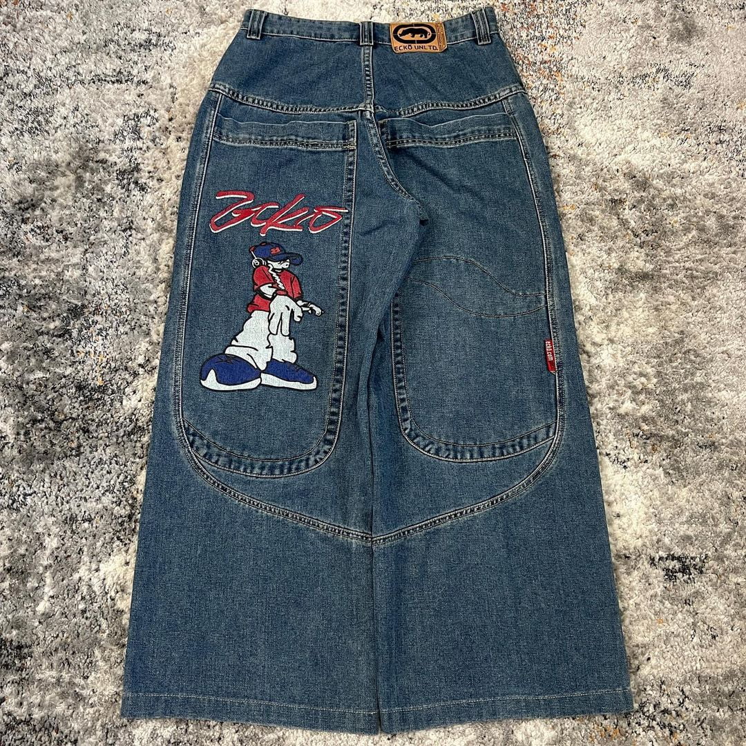 Ecko Unltd Ecko Jeans Relaxed Fit Relaxed Fit Jeans Jeans Ecko Unltd Triple Cargo Wide Denim Jeans – ECKO  UNLTD