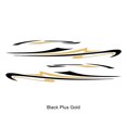 thumbnail image 2 of Thinsony Personalized Car Stickers And Decals Cool Style And Easy To Attach Fashionable Black and Gold 1Set, 2 of 4