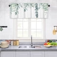 thumbnail image 4 of Birdeem Valances for Windows, Bathroom Curtains Window, Short Floral Small Window Valance Curtains for Bathroom Kitchen Cafes Thermal Insulating Tier Curtains 52X18Inch Colorful Flowers Leaves Plants, 4 of 6