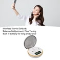 thumbnail image 4 of Sleep Headphones with Digital Display Charging Case for Side Sleepers, Bluetooths Earbuds Built in Battery, Wirelessly Earphones for Sleep Work Workout, 4 of 7