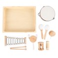 thumbnail image 2 of Instrument de Musique pour Enfants Ensemble de Jouets Éducatifs en Bois pour Percussion Musicale, 2 of 7
