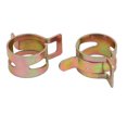 thumbnail image 2 of Unique Bargains 20 Pcs Collier de Ressorts 14mm pour Tuyau de Carburant, Ton Bronze, 2 of 3