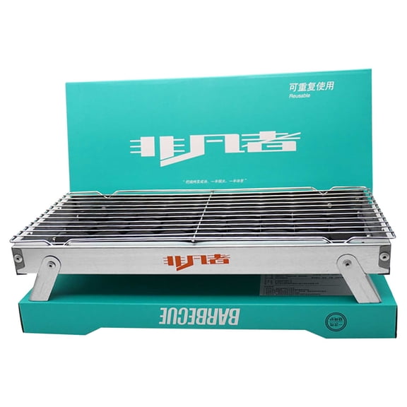 EGNMCR Disposable Barbecue Stove Outdoor Home Portable Folding Camping Barbecue Charcoal Stove Small Barbecue Rack Carbon oven