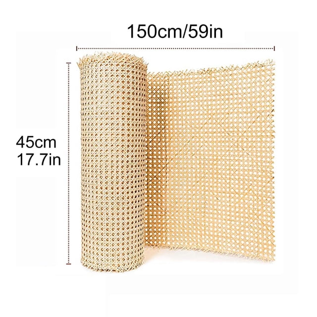 Bgsha Rouleau de Tôle en Maille de Rotin, Matériau Cannage pour Chaises, Kit, options Multi-Tailles