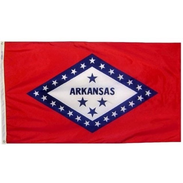 5x8' Arkansas Nylon State Flag - All Weather, Durable, Outdoor Nylon Flag - All Star Flags