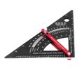 thumbnail image 4 of Règle Triangulaire pour Menuiserie, Angle Réglable en Alliage d'Aluminium, Échelle Précise avec Goniomètre pour Mesurer, 4 of 7