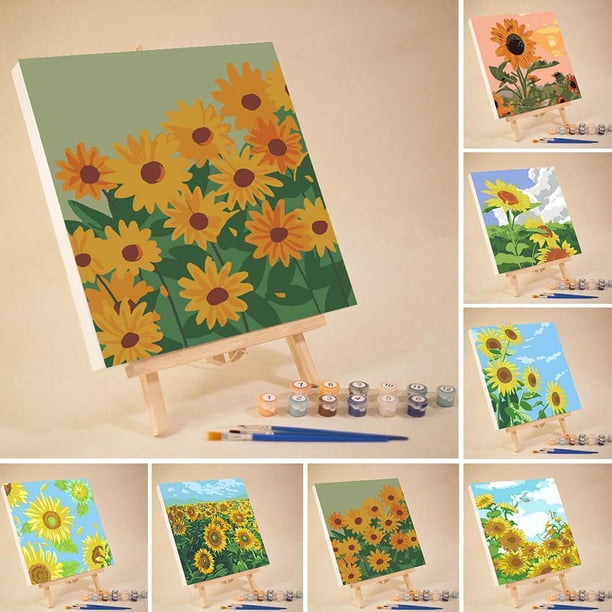 DIY Digital Oil Paint Canvas Painting By Number With Children's
