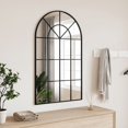 thumbnail image 1 of vidaXL Wall Mirror Black 60x100 cm Arch Iron, 1 of 4