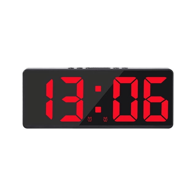Edgergery Multi Function LED Alarm Clock Student Dormitory Small Alarm Clock Temperature Date Display Multi Group Alarm Clock
