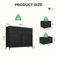 thumbnail image 3 of EDX Commode à 7 Tiroirs pour Chambre, Armoire Organisatrice de Rangement en Tissu, Noir, 3 of 8