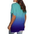 thumbnail image 4 of Birdeem T-Shirt Décontracté à Manches Courtes et Col en V avec Poches pour Femmes, 4 of 12