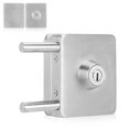 thumbnail image 3 of Glass Door Lock,Square Single Glass Door Frameless Door Lock Home Security Accessories True Excellence, 3 of 14