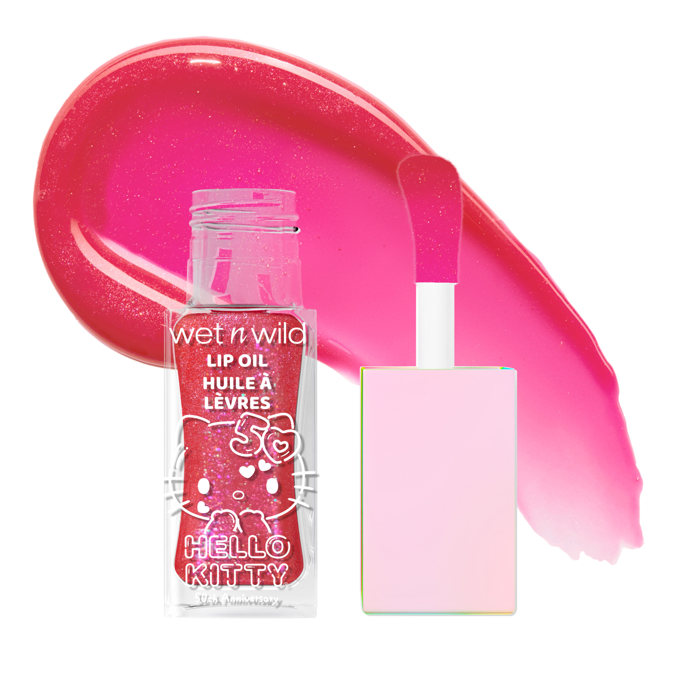 Wet n Wild Hello Kitty Glitter Lip Oil - Purrfect