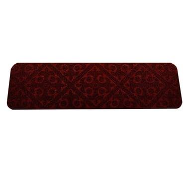 Rbaofujie Tapis de Salon 8 X 30 Po Tapis Antidérapant Marches d'Escalier Tapis Non Glissant Coureur Intérieur Antiglisse pour Enfants Aînés et Animal de Compagnie avec Tapis de Sol Adhésifs Réutilisables pour Voitures