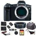 thumbnail image 1 of Canon EOS R Mirrorless Digital Camera (Body Only) Bundle w/ Mount Adapter + 64GB Memory Card + Replacement Battery & more, 1 of 5