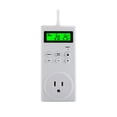 thumbnail image 2 of PC Smart Socket Thermostat Detachable Resettable Wireless ABS PC Multi-modes Child Safety Lock Button Control 16A Thermostats Backlight US Plug, 2 of 9