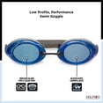 thumbnail image 3 of Dolfino Pro Launch Adult Swim Goggle - Blue/Silver, 3 of 7