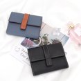 thumbnail image 2 of serony Leather Women Purse Rectangular Replacement Trifold Solid Color Stylish Card Holder Wallet Notecase Birthday Gift White, 2 of 9