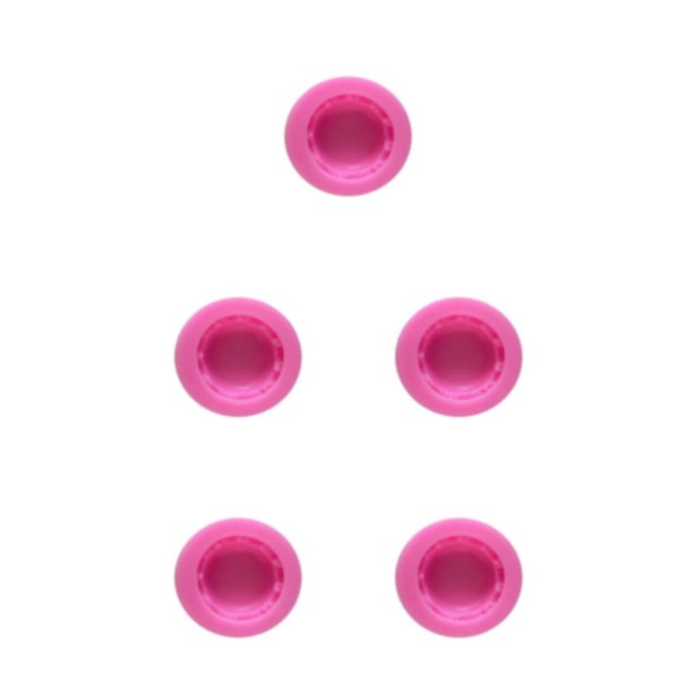 Transemion 1/2/3/5 Fondant Mold Portable Replacement Flexible Home Kitchen Bakery Baking Pastry Cake Pudding Chiffon Mould Accessories Type 4 5PCS