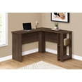 thumbnail image 3 of Monarch Specialties Computer Desk, Home Office, Corner, Storage Shelves, 48"l, L Shape, Work, Laptop, Laminate, Brown, Contemporary, Modern, 3 of 4