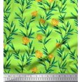 thumbnail image 1 of Soimoi Velvet Fabric Leaves & Rose Floral Decor Fabric Printed Yard 58 Inch Wide, 1 of 3