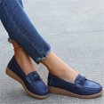 thumbnail image 3 of B91xZ Chaussures pour Femmes à Enfiler Chaussures Décontractées Mocassins, Bleu 9, 3 of 5