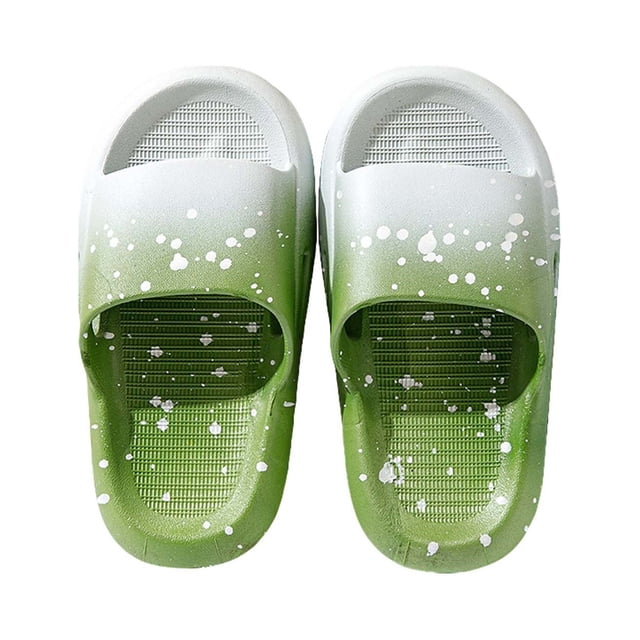 MIASHUI Sandales pour Enfants Garçons Filles Pantoufles de Douche Été Plage Piscine Chaussures, Vert, 9-10 Ans