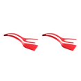thumbnail image 4 of Transemion Versatile Cooking Companion Double Sided Spatula Turner And Tongs Easy To Clean 2 In 1 Spatula Tongs red 2Set, 4 of 6