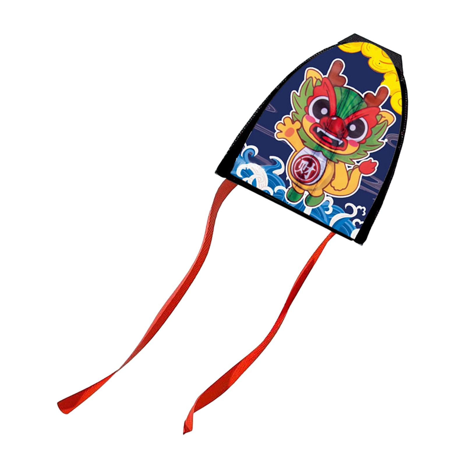 Thumb Eject Kite Stringless Beach Kite Cartoon Portable Lightweight Gift Novelty kirin