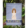 thumbnail image 3 of Carolines Treasures BB5612GF Russian Spaniel Welcome Garden Size Flag, 3 of 3