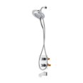thumbnail image 4 of Square 3-functions thermostatic valve, Magnetic handheld shower, bath spout or simultaneously, chrome finish, 4 of 9