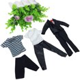 thumbnail image 3 of Tenue Décontractée de Mode Vêtements de Poupée Hauts Pantalons Ensemble pour Poupée Ken, 3 of 7