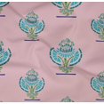 thumbnail image 4 of oneOone Organic Cotton Poplin Twill Fabric Floral Block Printed Craft Fabric BTY 42 Inch Wide, 4 of 4