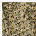 thumbnail image 4 of Soimoi Orange polyester Crepe Fabric Artistic Leaves Decor Fabric Printed Yard 42 Inch Wide, 4 of 5