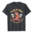 thumbnail image 4 of LUOGENLI T-shirts pour Femmes Mode Décontractée Imprimé Col Rond Manches Courtes pour l'Été T-shirts Amusants pour Femmes Graphique Drôle Saint-Valentin Gris G, 4 of 4