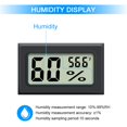 thumbnail image 4 of Mini Hygrometer Thermometer 2PCS Mini Digital Hygrometer, Hygrometer, Indoor Hygrometer, Humidifier, Greenhouse, Garden, Basement, Closet, etc. Temperature Hygrometer., 4 of 5