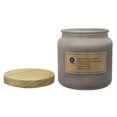 thumbnail image 4 of Hometrends 14oz DARK AMBER & PEONY Scented Frosted Jar Candle, 4 of 5
