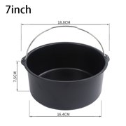 TIMIFIS Tray Blew up 7 Inch Non Stick Airfryer Cake Barrel Baking Pan Tray Frying Basket Kitchen Gadgets