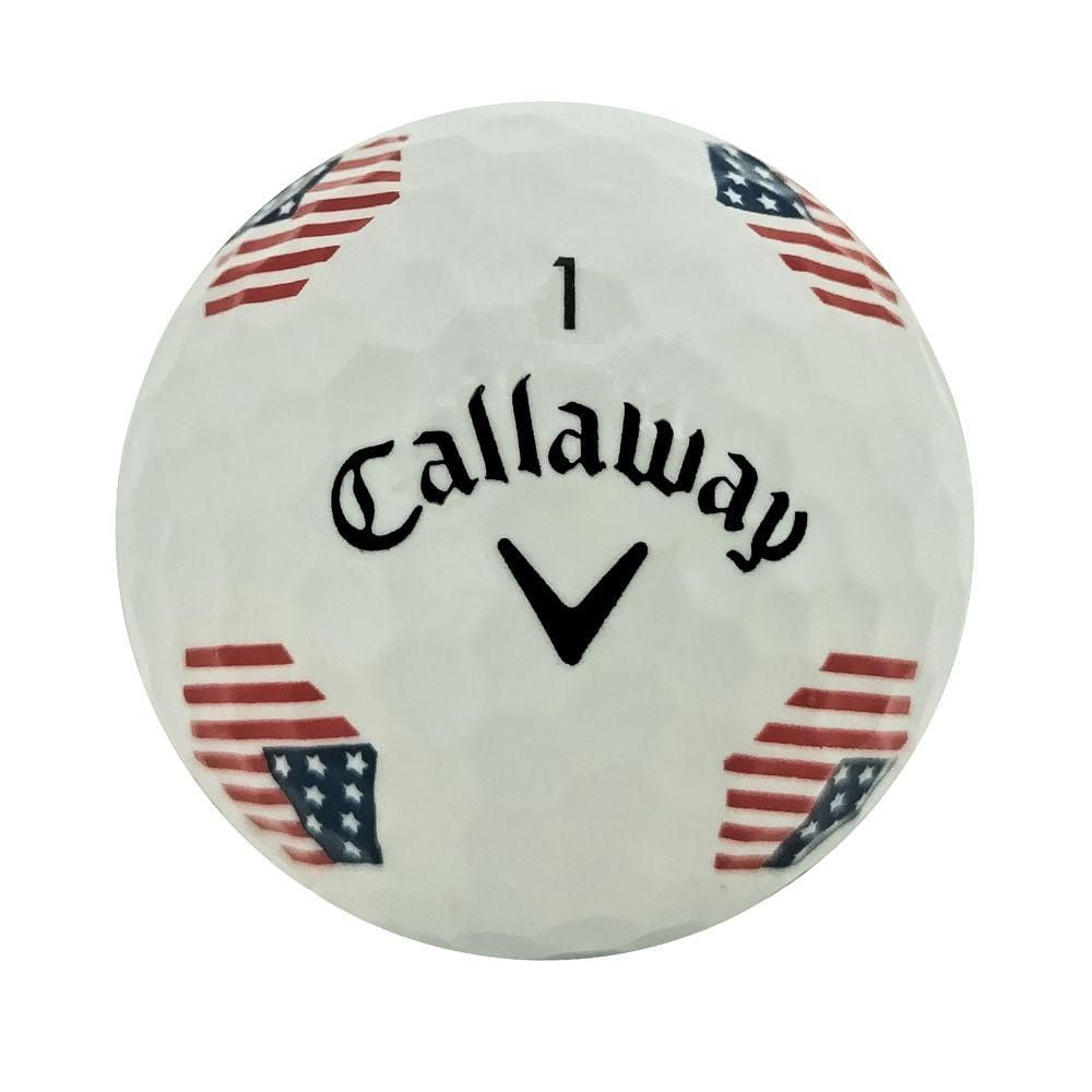Mulligan - 60 balles de golf récupérées Callaway Chrome Soft 2024 TruTrack 5A Mint